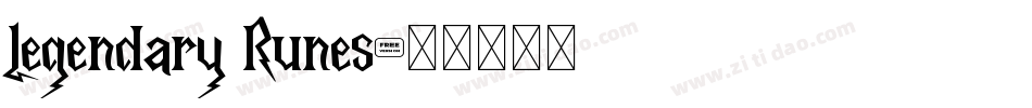 Legendary Runes字体转换